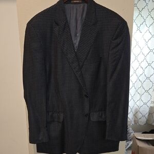 Lile New! Peter Millar Black and Blue Sport Coat